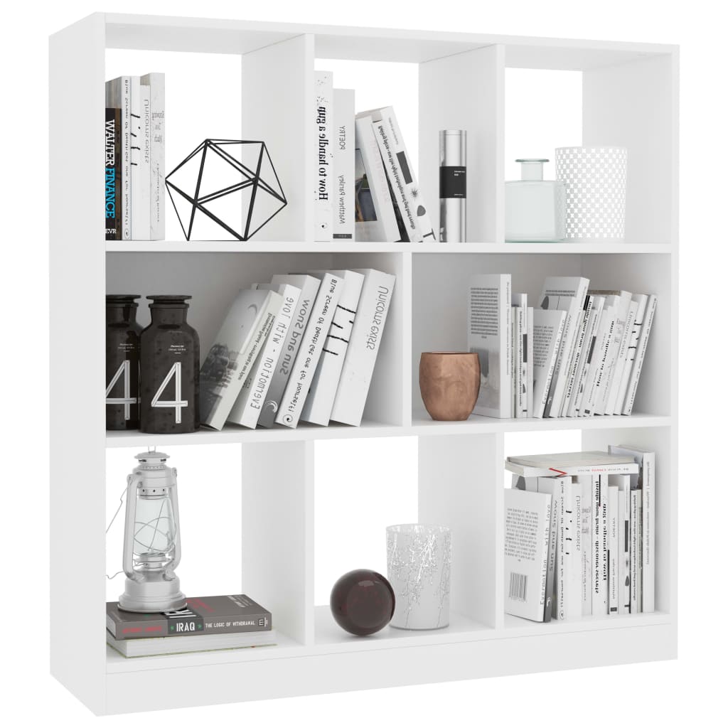 Bibliothèque Blanc 97,5x29,5x100 cm Bois d'ingénierie Bibliothèques vidaXL   