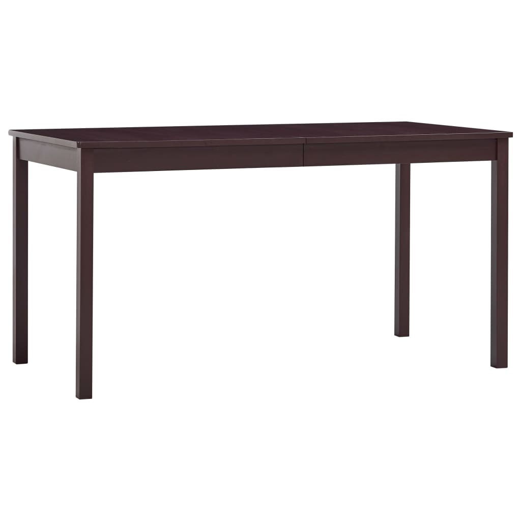 Ensemble de salle à manger 7 pcs Pinède Marron foncé Meubles de salle à manger vidaXL   