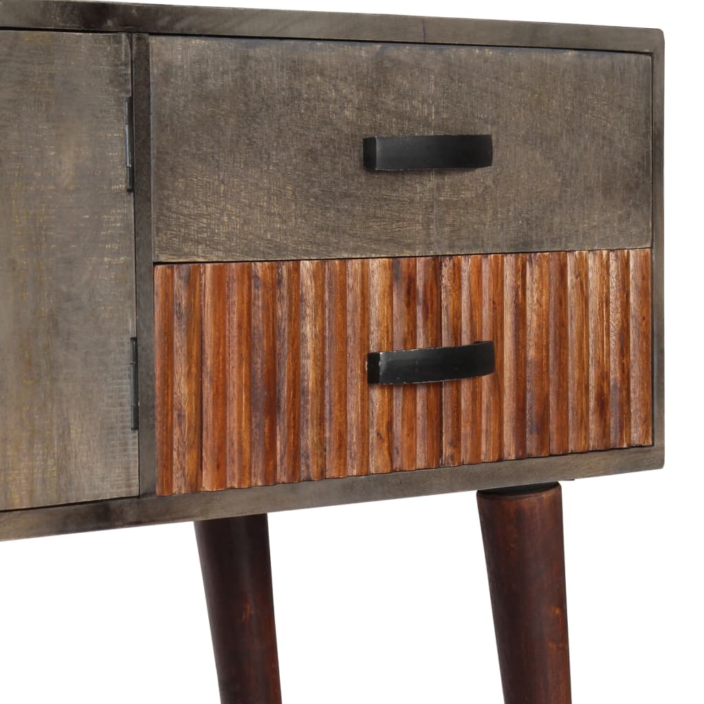 Table console Gris 120x35x75 cm Bois de manguier massif brut Tables d'appoint vidaXL   