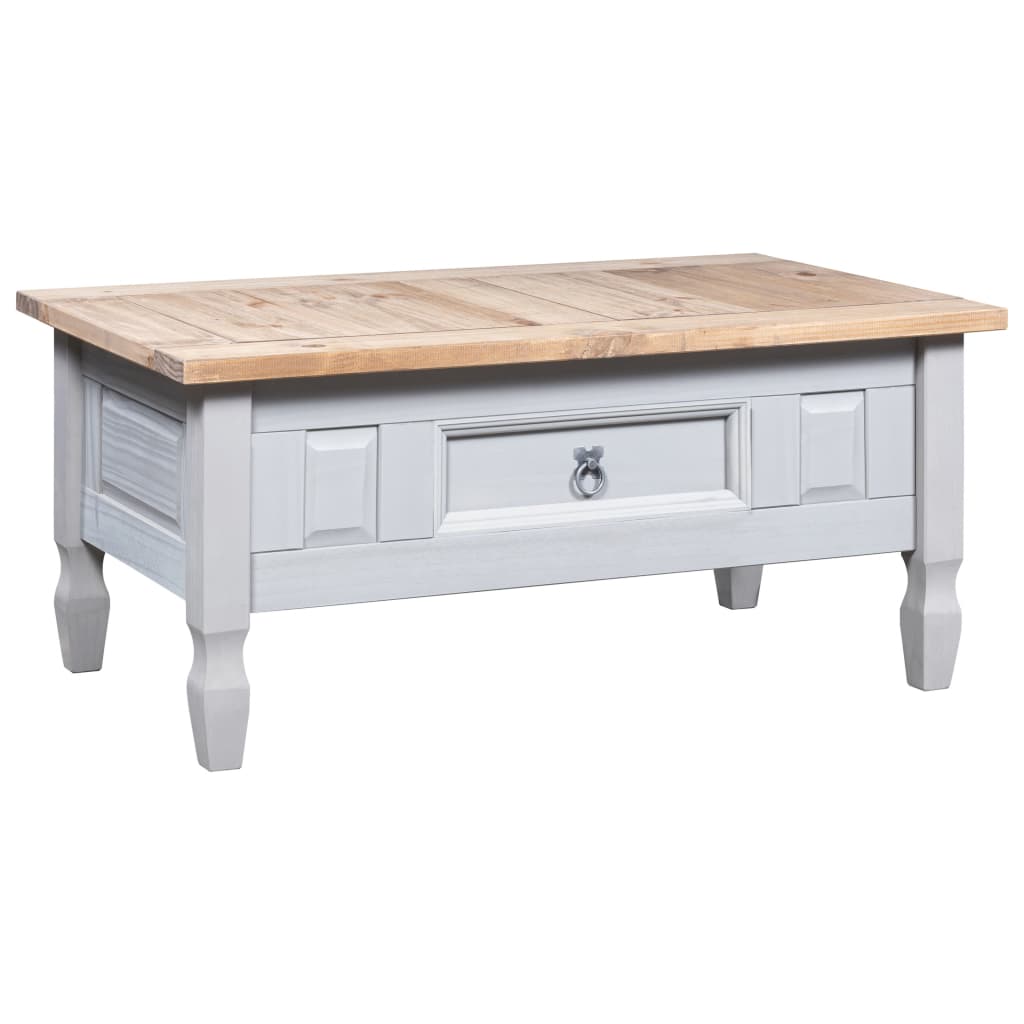 Table basse Pin mexicain Gamme Corona Gris 100x55x45 cm Tables basses vidaXL   