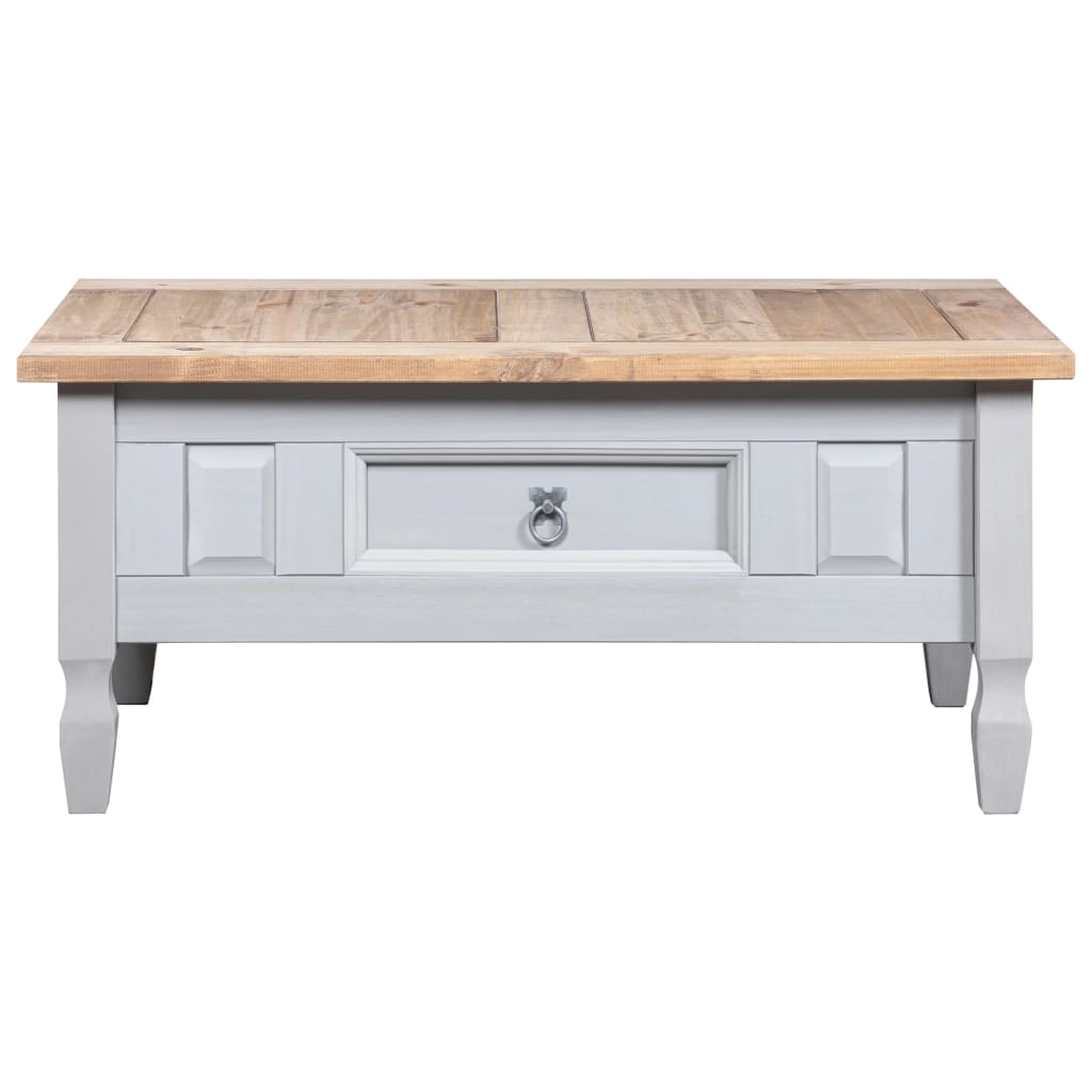 Table basse Pin mexicain Gamme Corona Gris 100x55x45 cm Tables basses vidaXL   