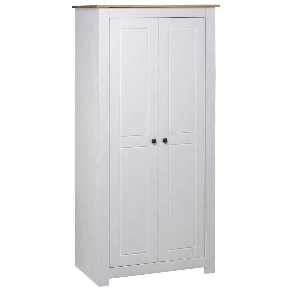 Garde-robe Blanc 80x50x171,5 cm Pin massif Assortiment Panama Armoires vidaXL   