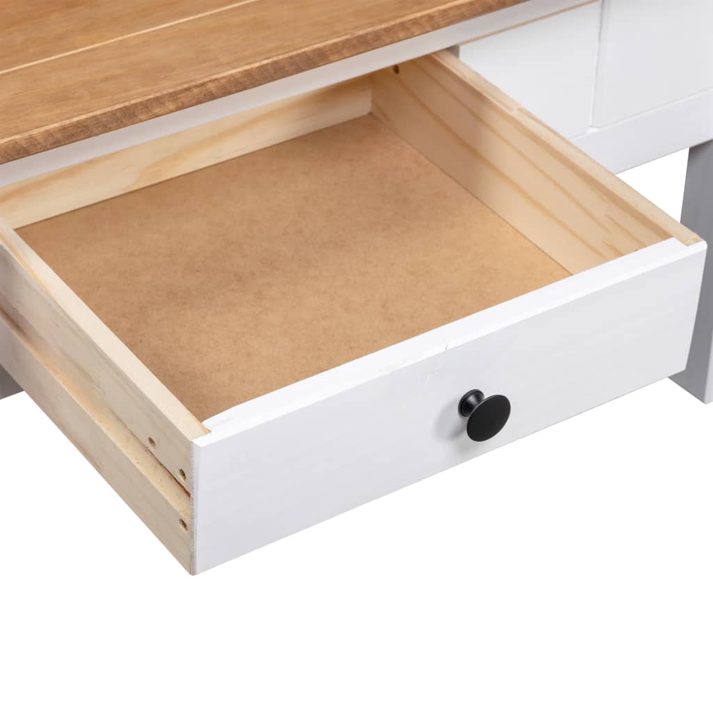 Table basse Blanc 100x60x45 cm Pin massif Assortiment Panama Tables basses vidaXL   