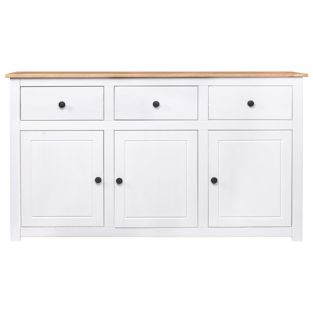 Buffet Blanc 135x40x80 cm Pin solide Gamme Panama Buffets & bahuts vidaXL   