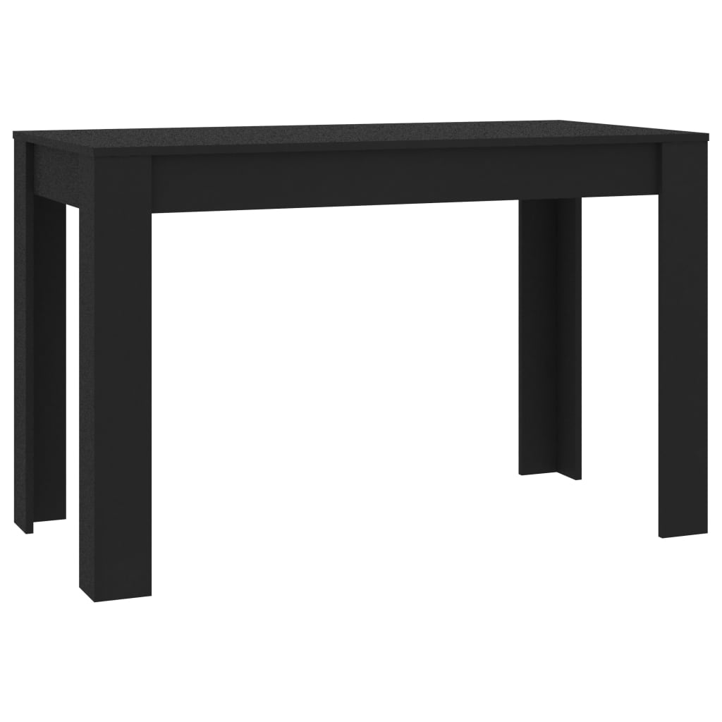 Table de salle à manger Noir 120 x 60 x 76 cm Bois d'ingénierie Tables à manger vidaXL   
