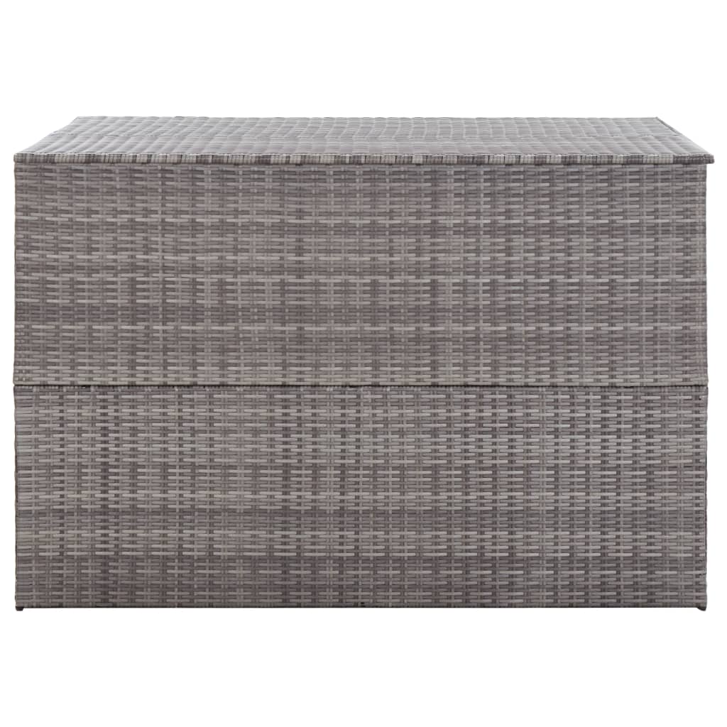 Boîte de rangement de jardin Gris 150x100x100 cm Résine tressée Coffres de jardin vidaXL   