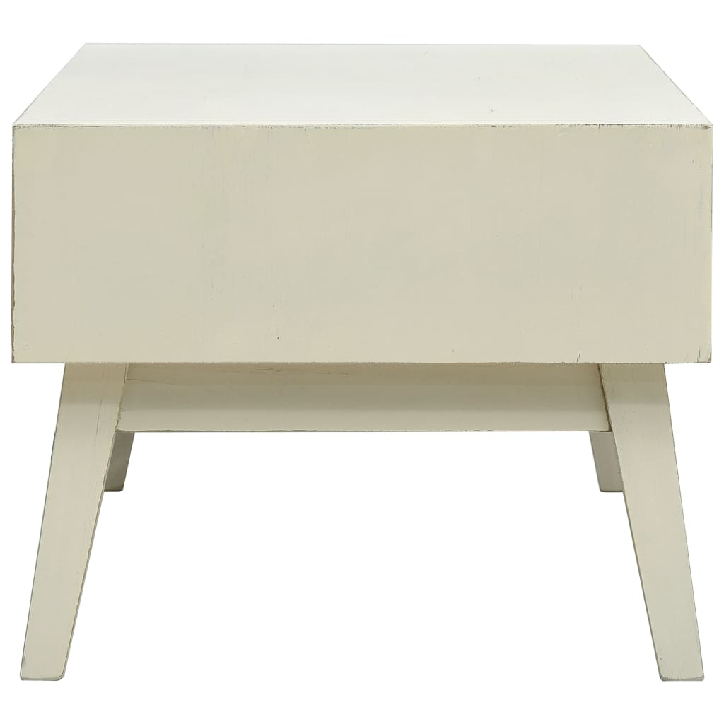 Table basse avec 2 tiroirs Gris sculpté 110x50x40 cm Bois Tables basses vidaXL   