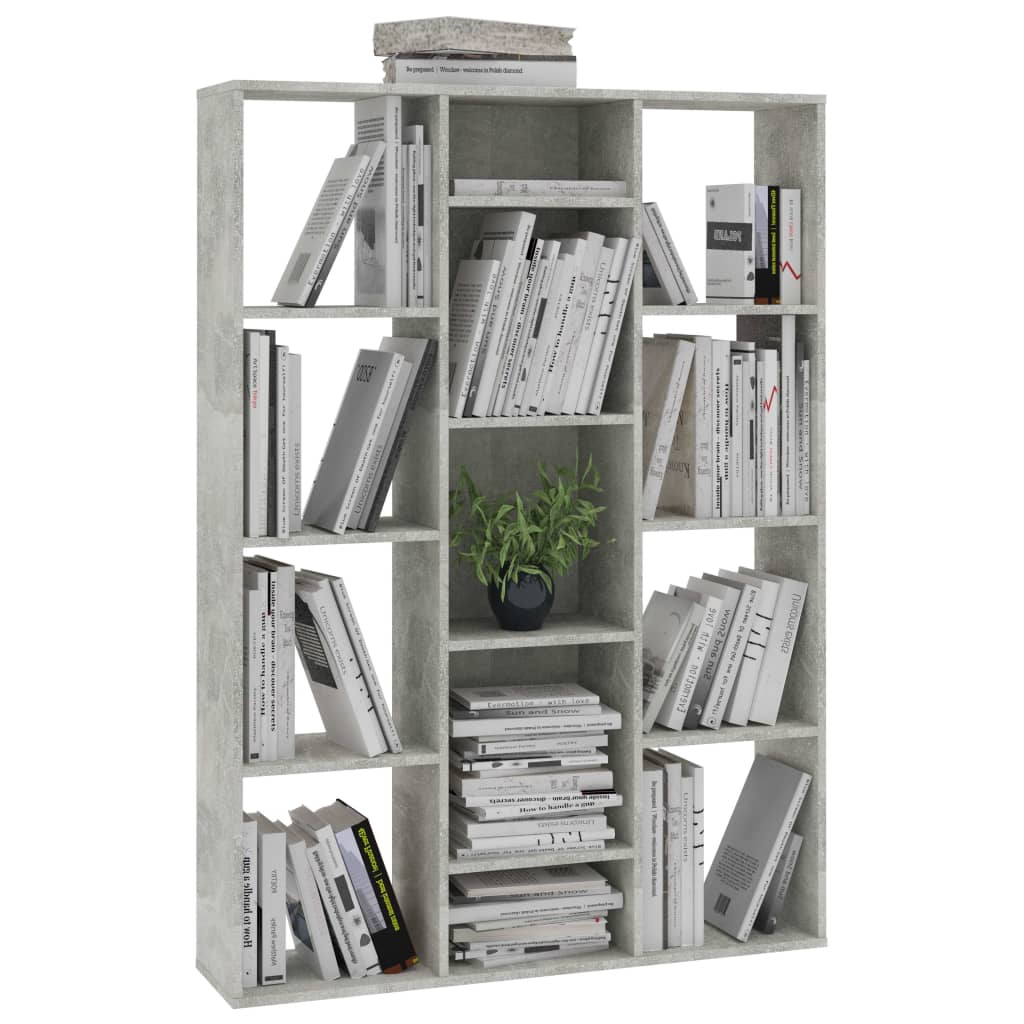 Cloison de séparation Gris béton 100x24x140 cm Aggloméré Séparateurs de pièces vidaXL   