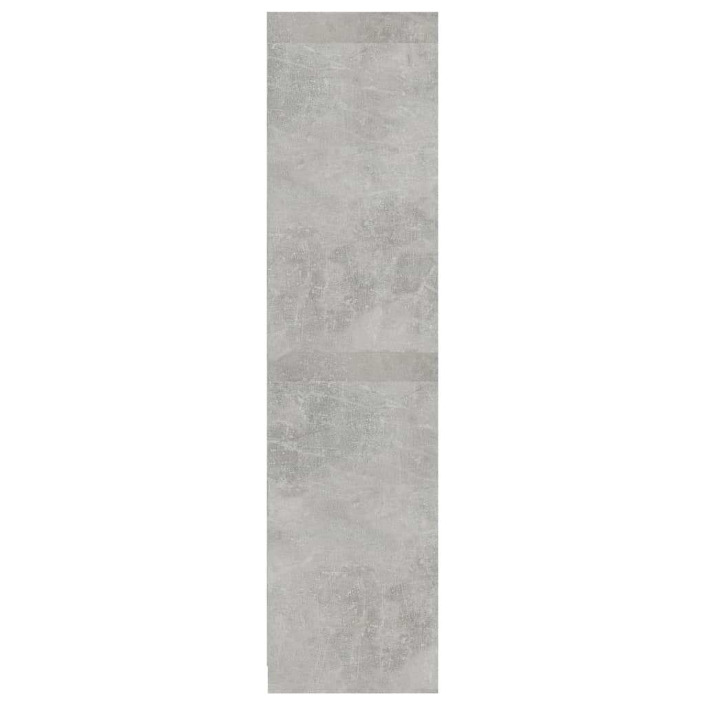 Garde-robe Gris béton 100x50x200 cm Aggloméré Armoires vidaXL   