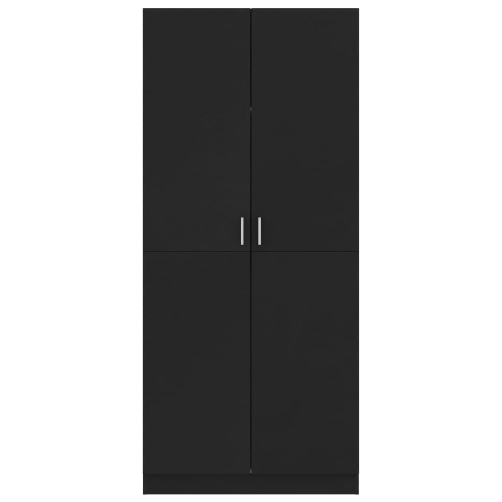 Garde-robe Noir 80x52x180 cm Aggloméré Armoires vidaXL   