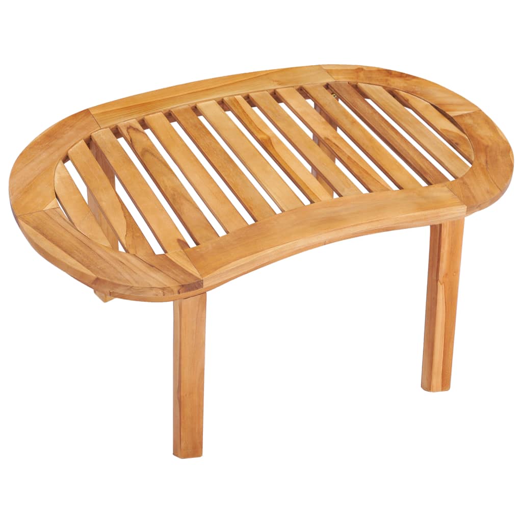 Table basse 90x50x45 cm Bois de teck solide Tables basses vidaXL   
