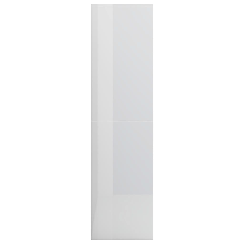 Bibliothèque/Séparateur de pièce Blanc brillant 155x24x160 cm Bibliothèques vidaXL   
