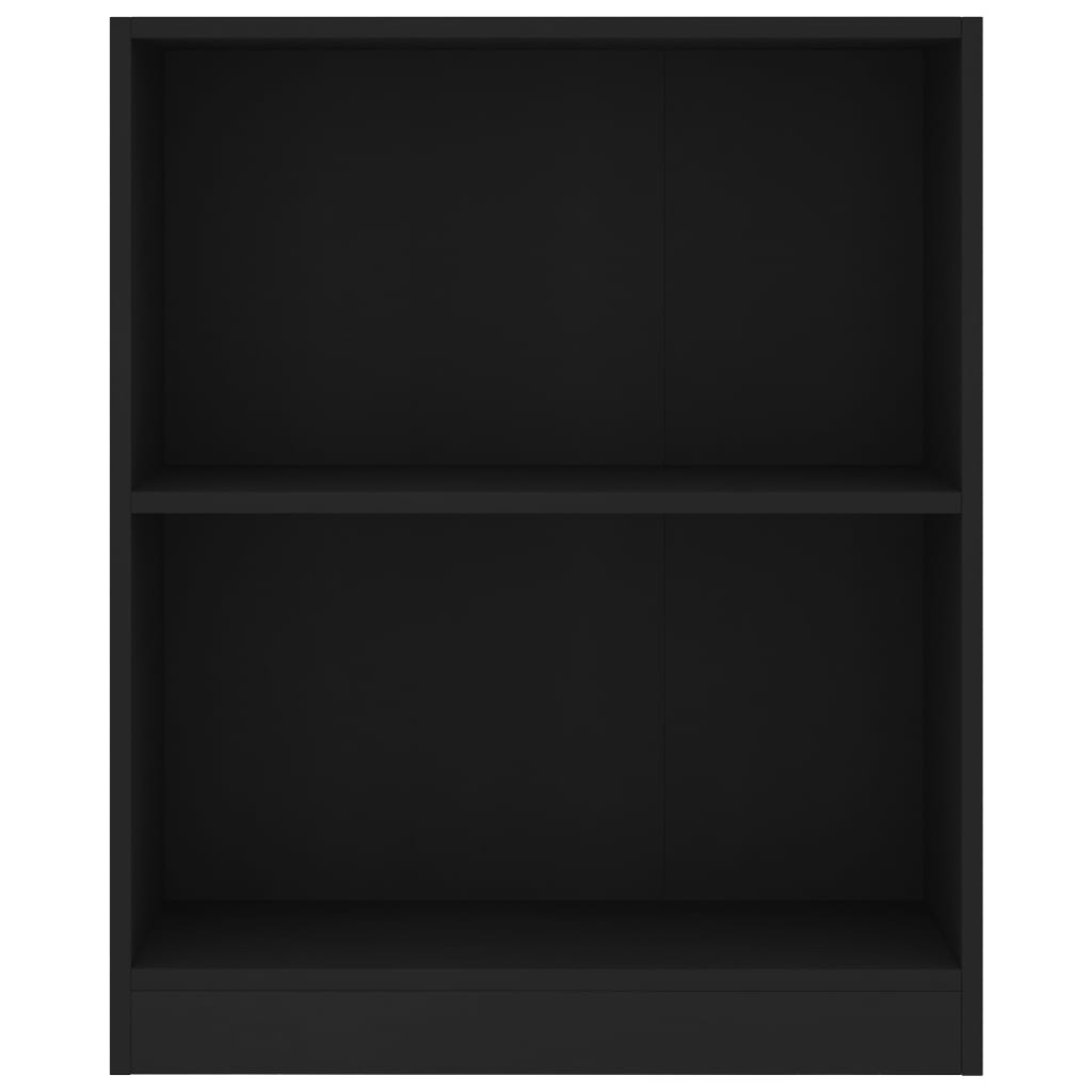 Bibliothèque Noir 60x24x74,5 cm Bois d'ingénierie Bibliothèques vidaXL   