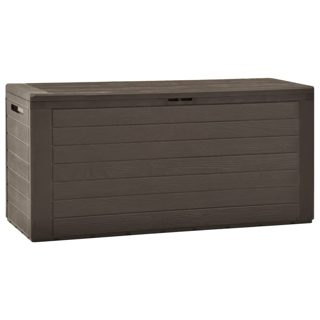 Boîte de rangement de jardin Marron 116x44x55 cm Coffres de jardin vidaXL   