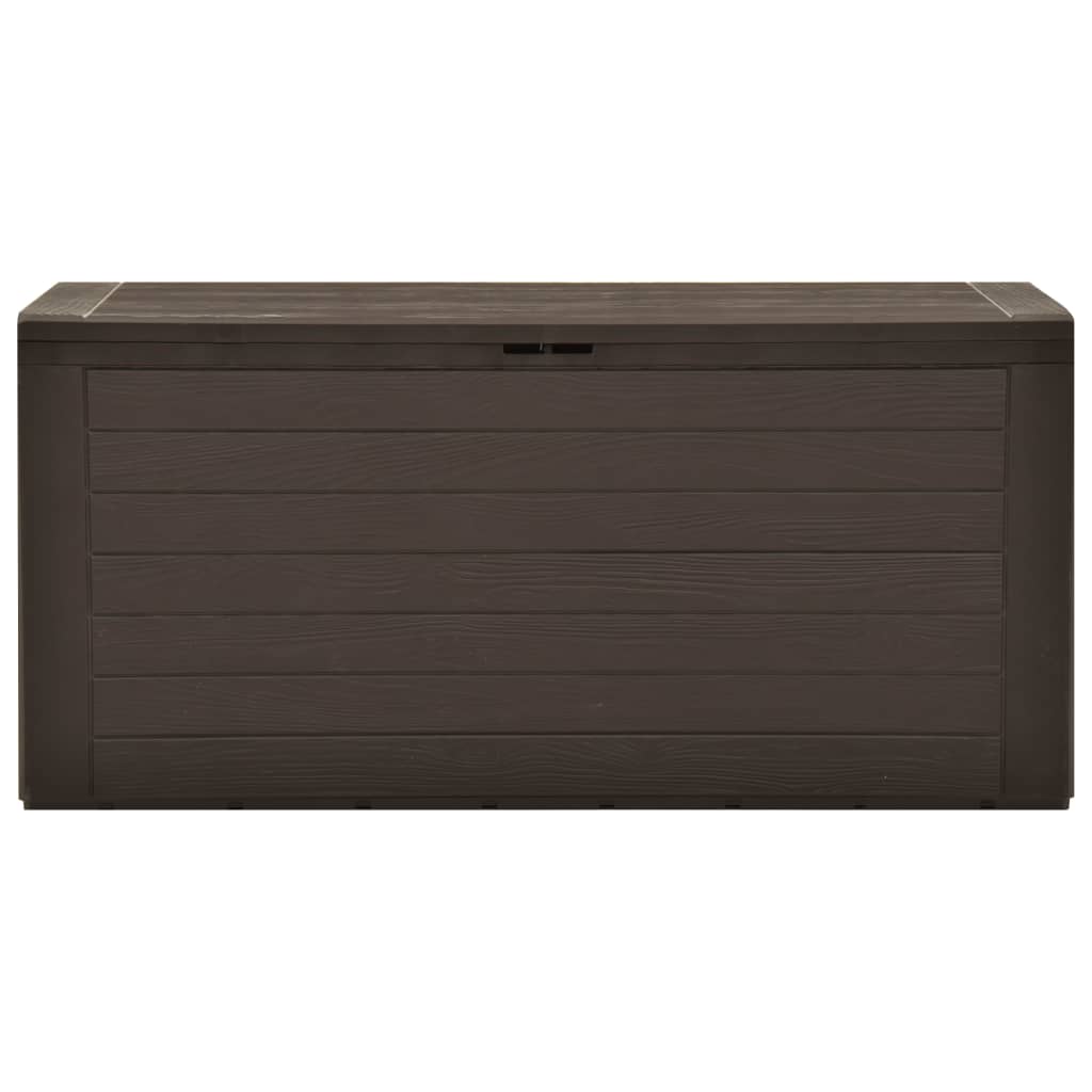 Boîte de rangement de jardin Marron 116x44x55 cm Coffres de jardin vidaXL   