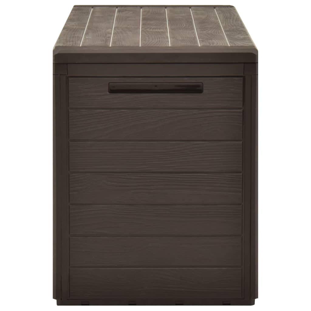 Boîte de rangement de jardin Marron 116x44x55 cm Coffres de jardin vidaXL   