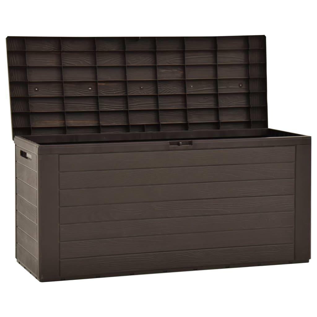 Boîte de rangement de jardin Marron 116x44x55 cm Coffres de jardin vidaXL   