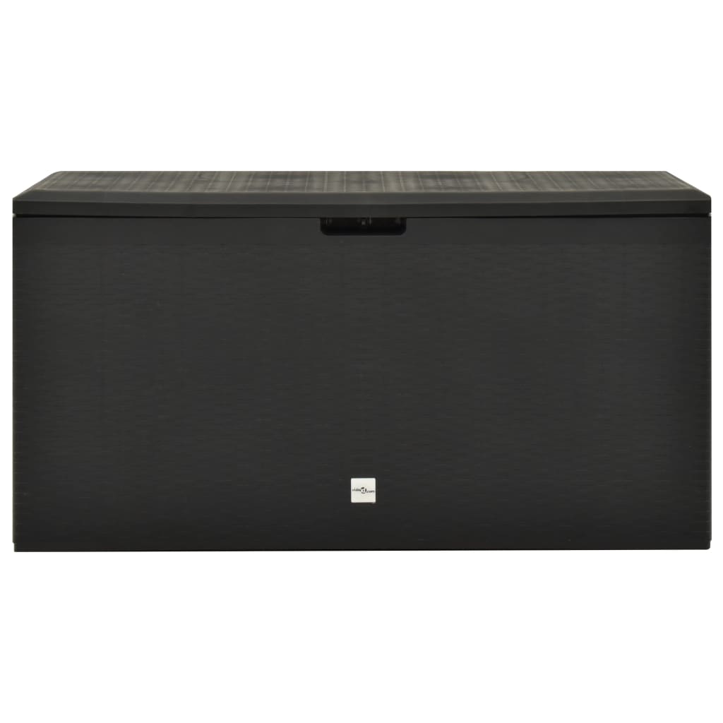 Boîte de rangement de jardin Anthracite 114x47x60 cm Coffres de jardin vidaXL   