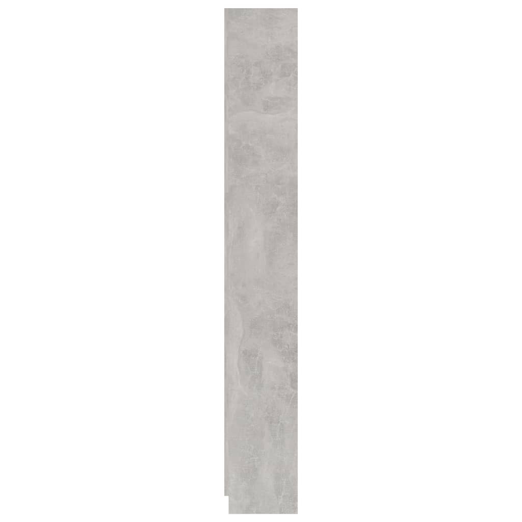Bibliothèque à 5 niveaux Gris béton 60x24x175 cm Aggloméré Bibliothèques vidaXL   