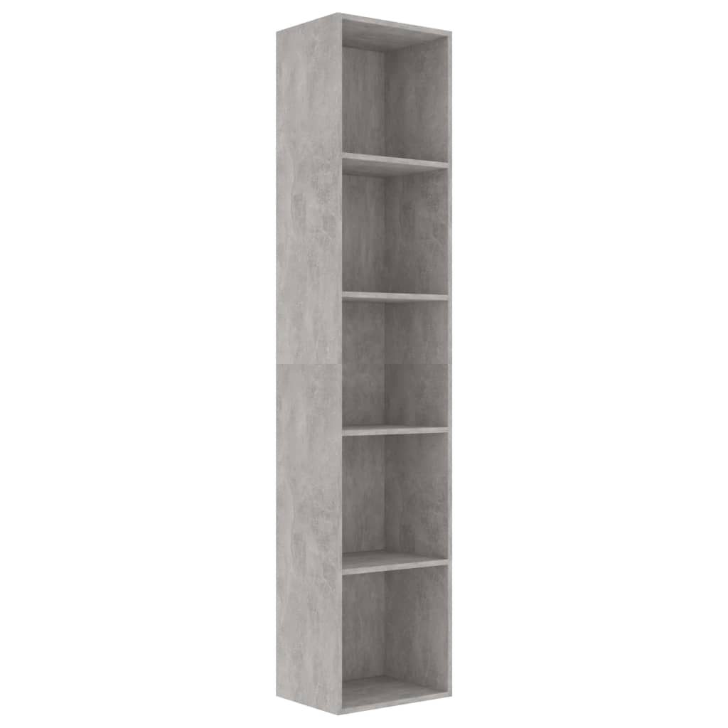 Bibliothèque Gris béton 40x30x189 cm Aggloméré Bibliothèques vidaXL   
