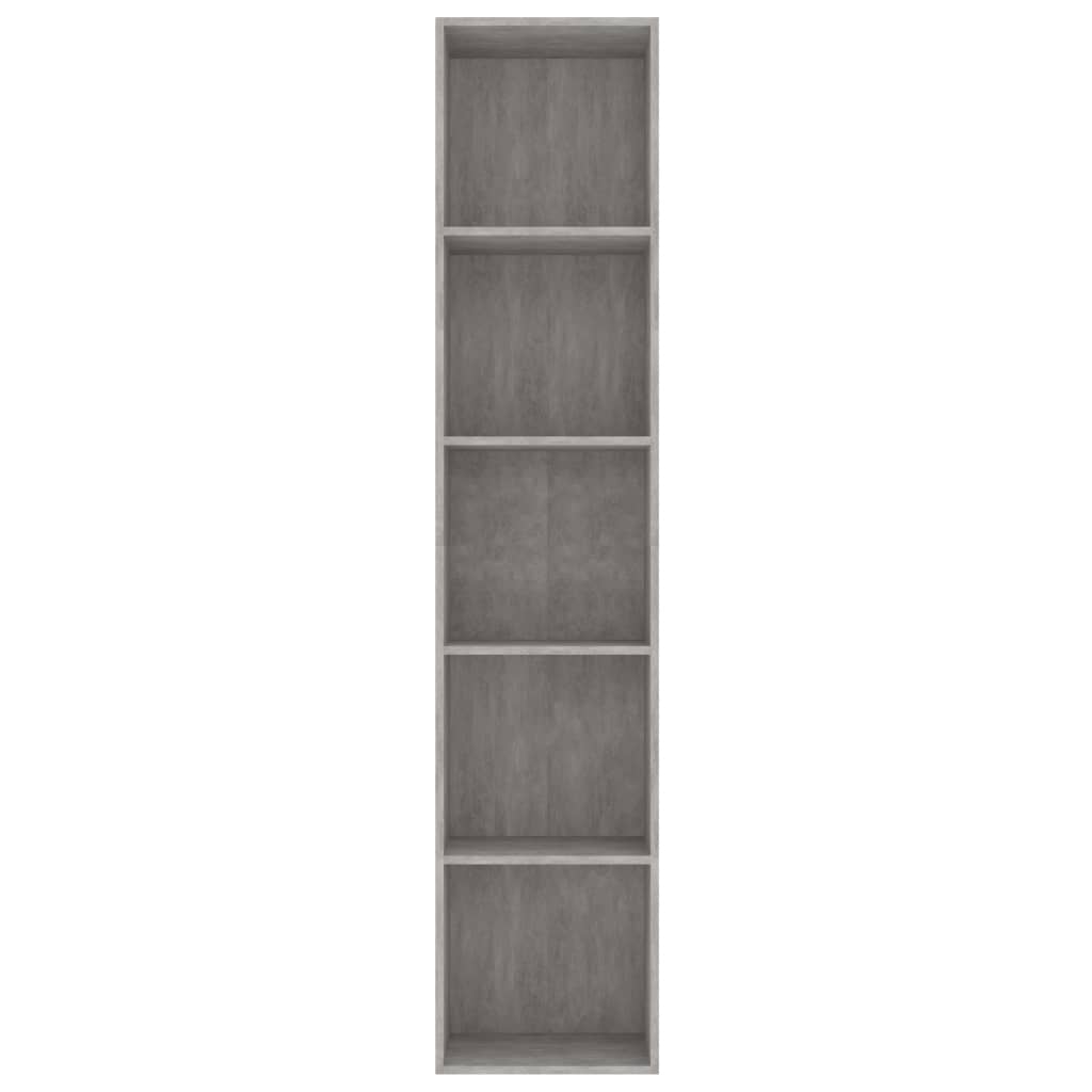 Bibliothèque Gris béton 40x30x189 cm Aggloméré Bibliothèques vidaXL   