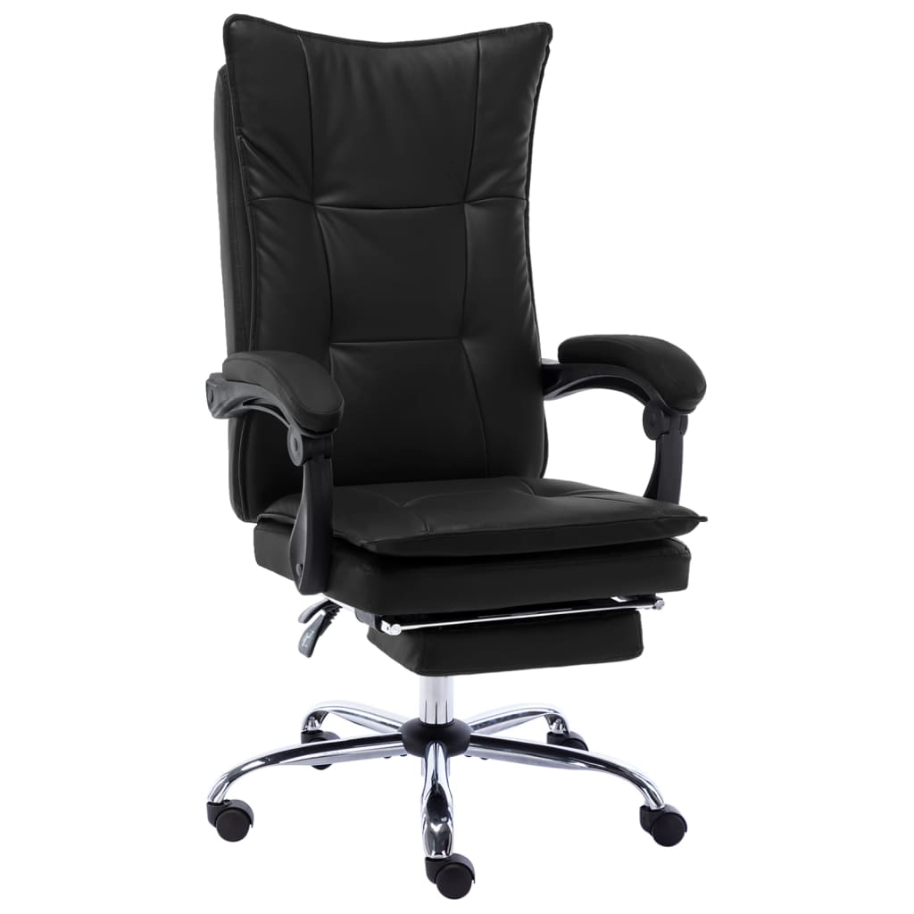 Chaise de bureau Noir Similicuir Chaises de bureau vidaXL   