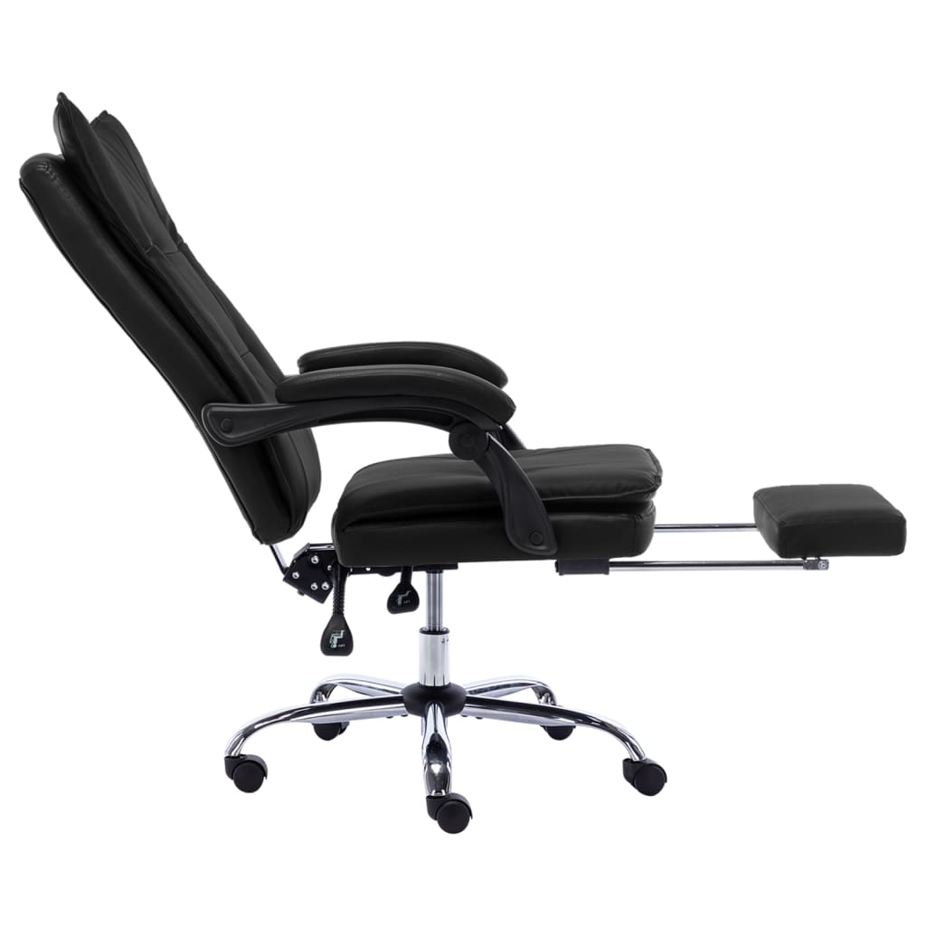 Chaise de bureau Noir Similicuir Chaises de bureau vidaXL   