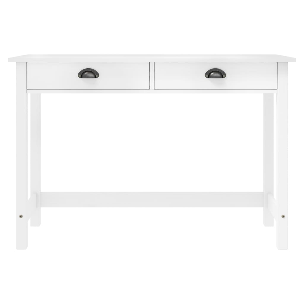 Table console Hill avec 2 tiroirs 110x45x74 cm Bois pin massif Tables d'appoint vidaXL   