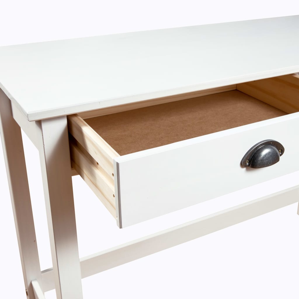 Table console Hill avec 2 tiroirs 110x45x74 cm Bois pin massif Tables d'appoint vidaXL   
