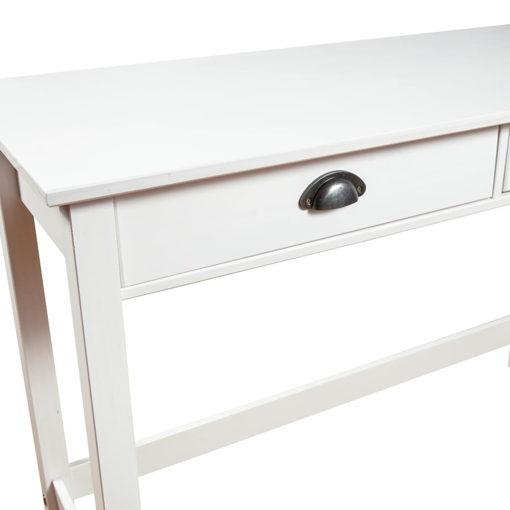 Table console Hill avec 2 tiroirs 110x45x74 cm Bois pin massif Tables d'appoint vidaXL   
