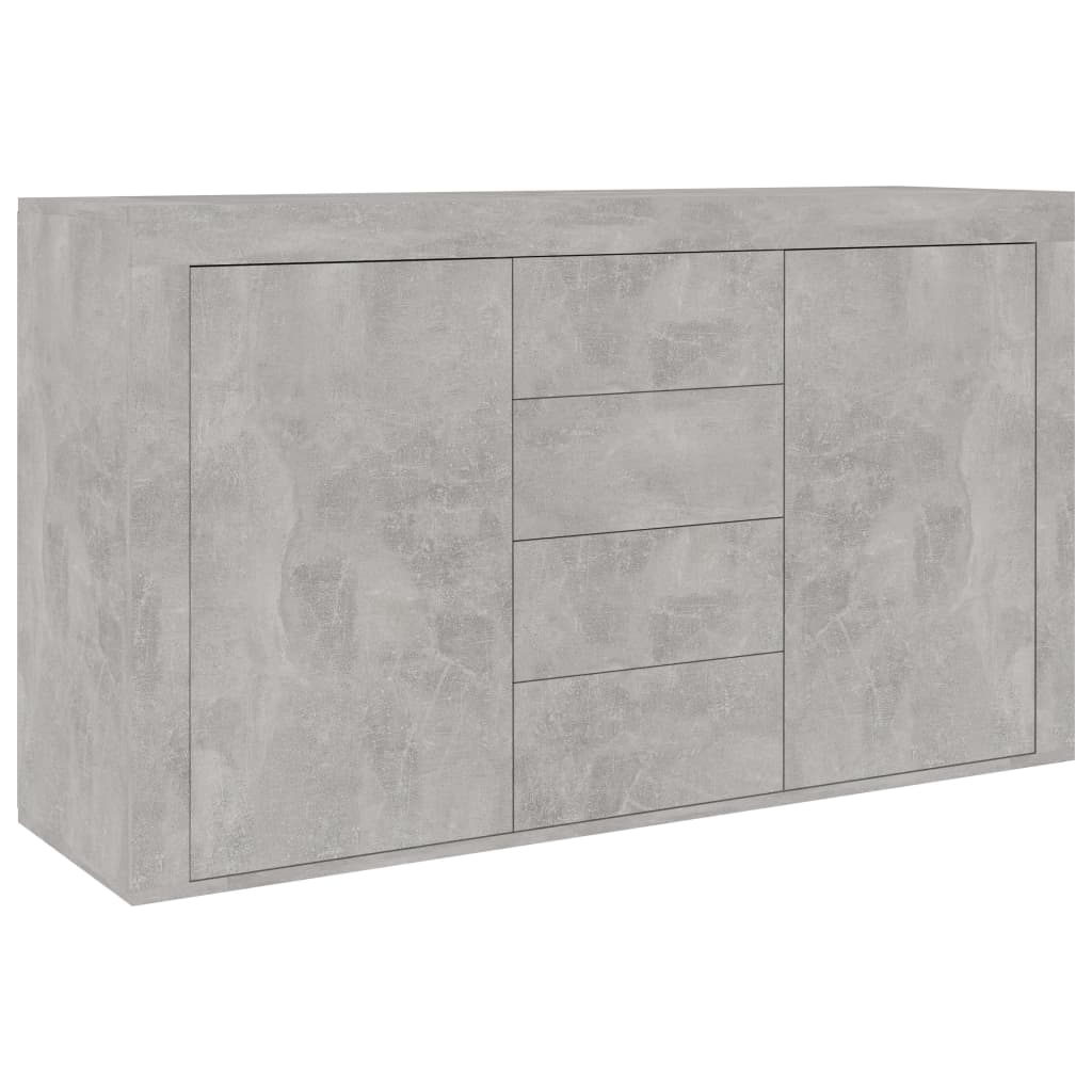 Buffet Gris béton 120x36x69 cm Aggloméré Buffets & bahuts vidaXL   