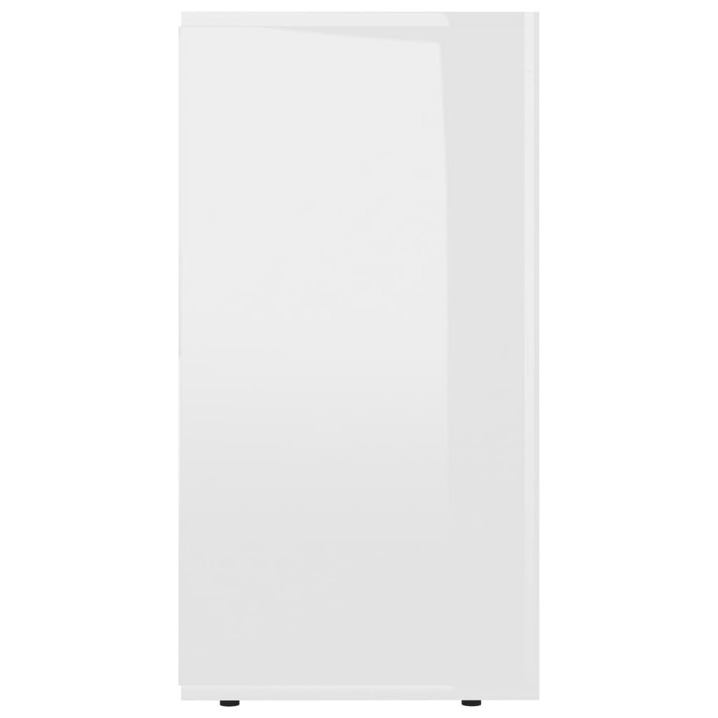 Buffet Blanc brillant 120x36x69 cm Aggloméré Buffets & bahuts vidaXL   