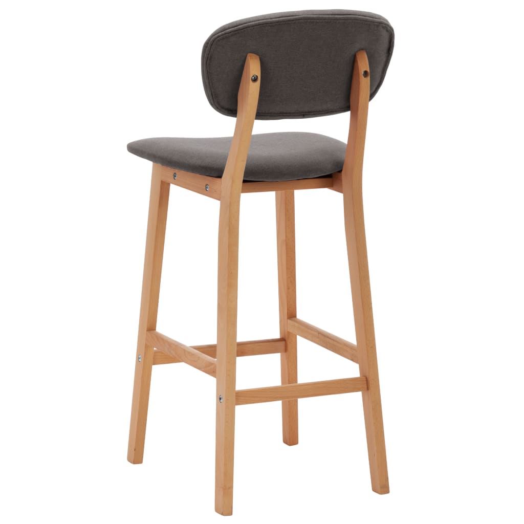 Tabourets de bar lot de 2 gris clair tissu Tabourets de bar vidaXL   