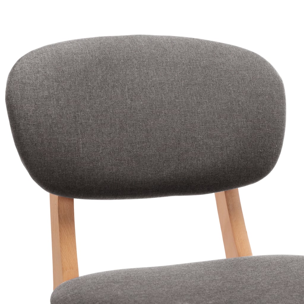 Tabourets de bar lot de 2 gris clair tissu Tabourets de bar vidaXL   