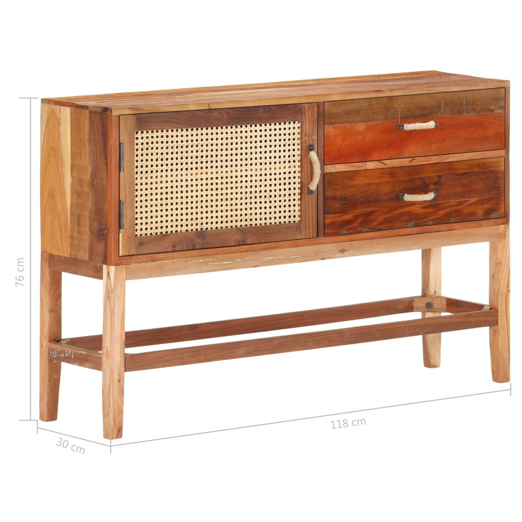Buffet 118x30x76 cm Bois de récupération massif Buffets & bahuts vidaXL   