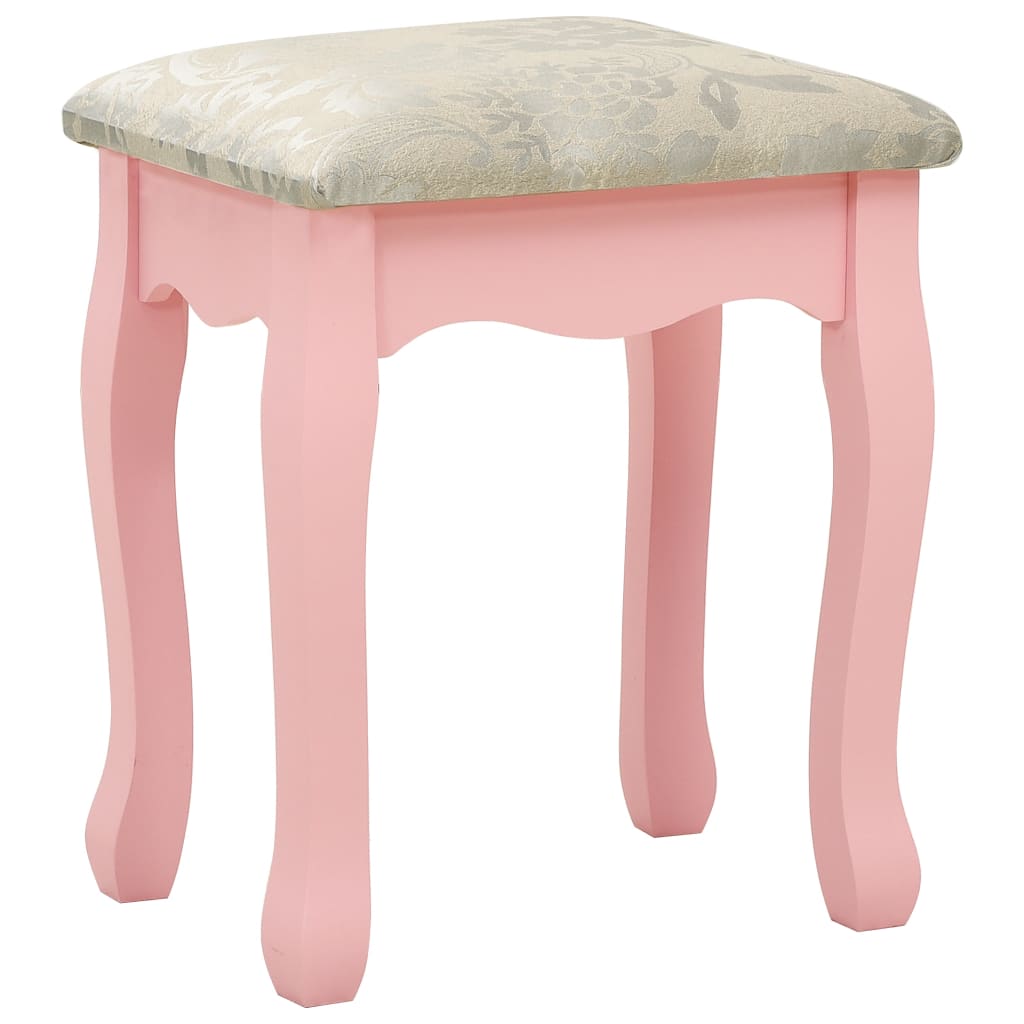 Ensemble de coiffeuse avec tabouret Rose 75x69x140 cm Paulownia Coiffeuses vidaXL   