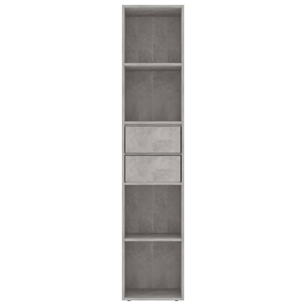 Bibliothèque Gris béton 36x30x171 cm Aggloméré Bibliothèques vidaXL   