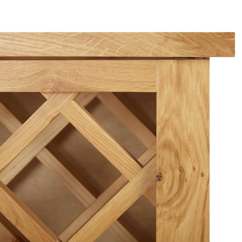 Casier à bouteilles 11 bouteilles 80x32x80cm Bois de chêne Casiers à bouteilles vidaXL   