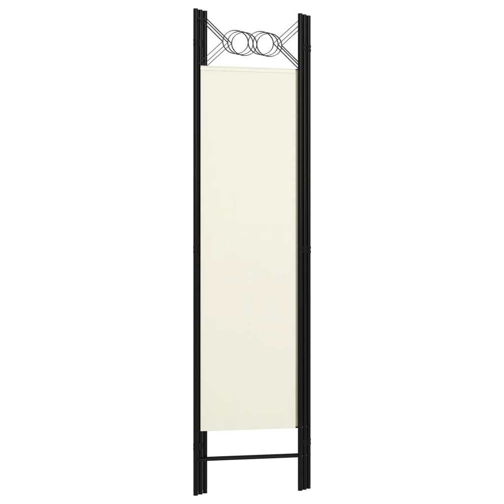Cloison de séparation 3 panneaux Blanc crème 120x180 cm Séparateurs de pièces vidaXL   