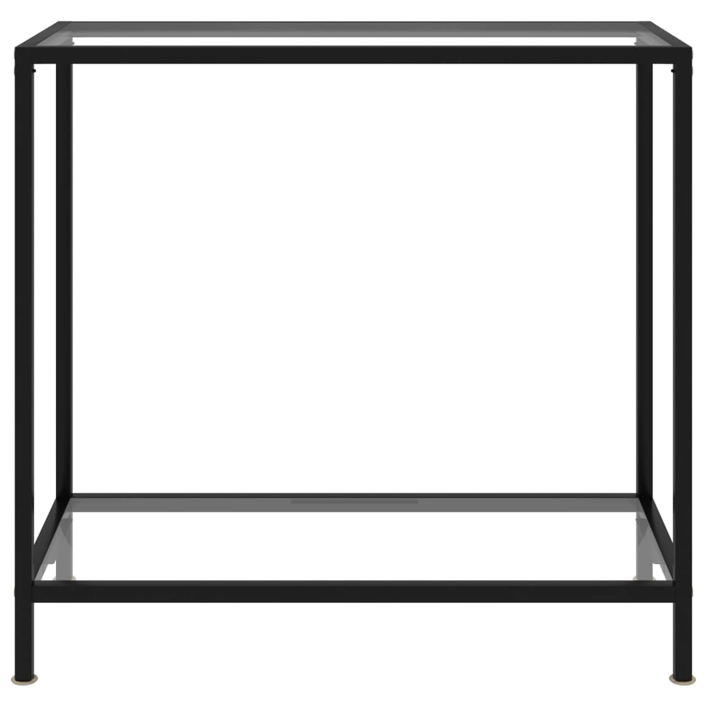 Table console Transparent 80x35x75 cm Verre trempé Tables d'appoint vidaXL   
