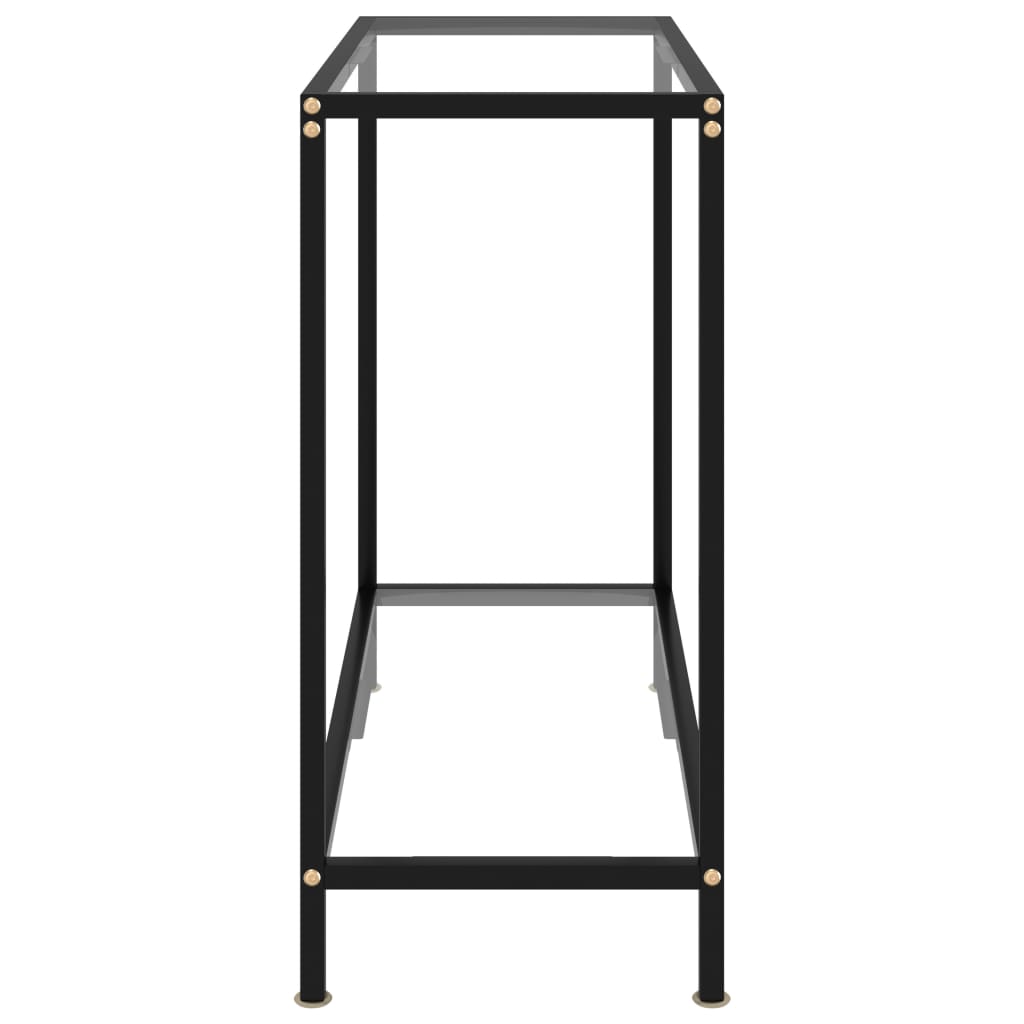 Table console Transparent 80x35x75 cm Verre trempé Tables d'appoint vidaXL   