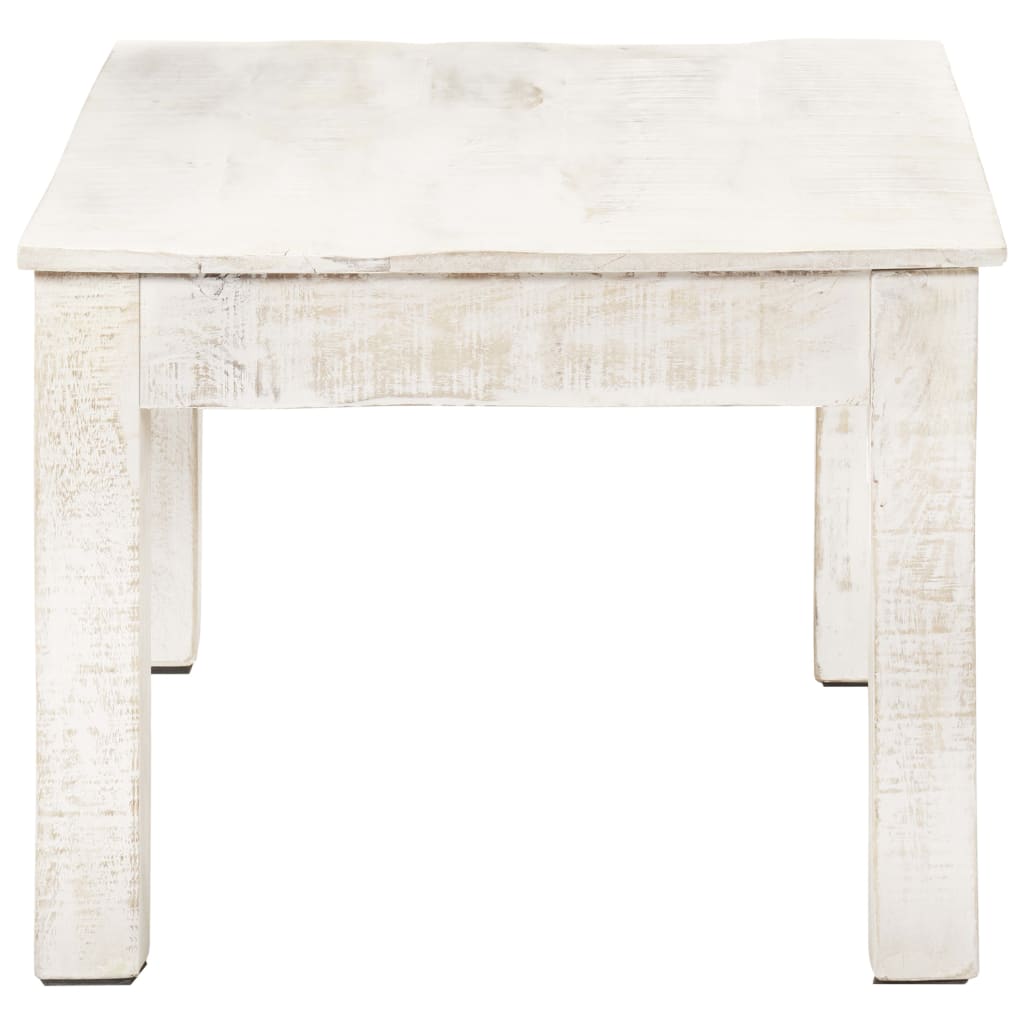 Table basse Blanc 110x60x45 cm Bois de manguier massif Tables basses vidaXL   