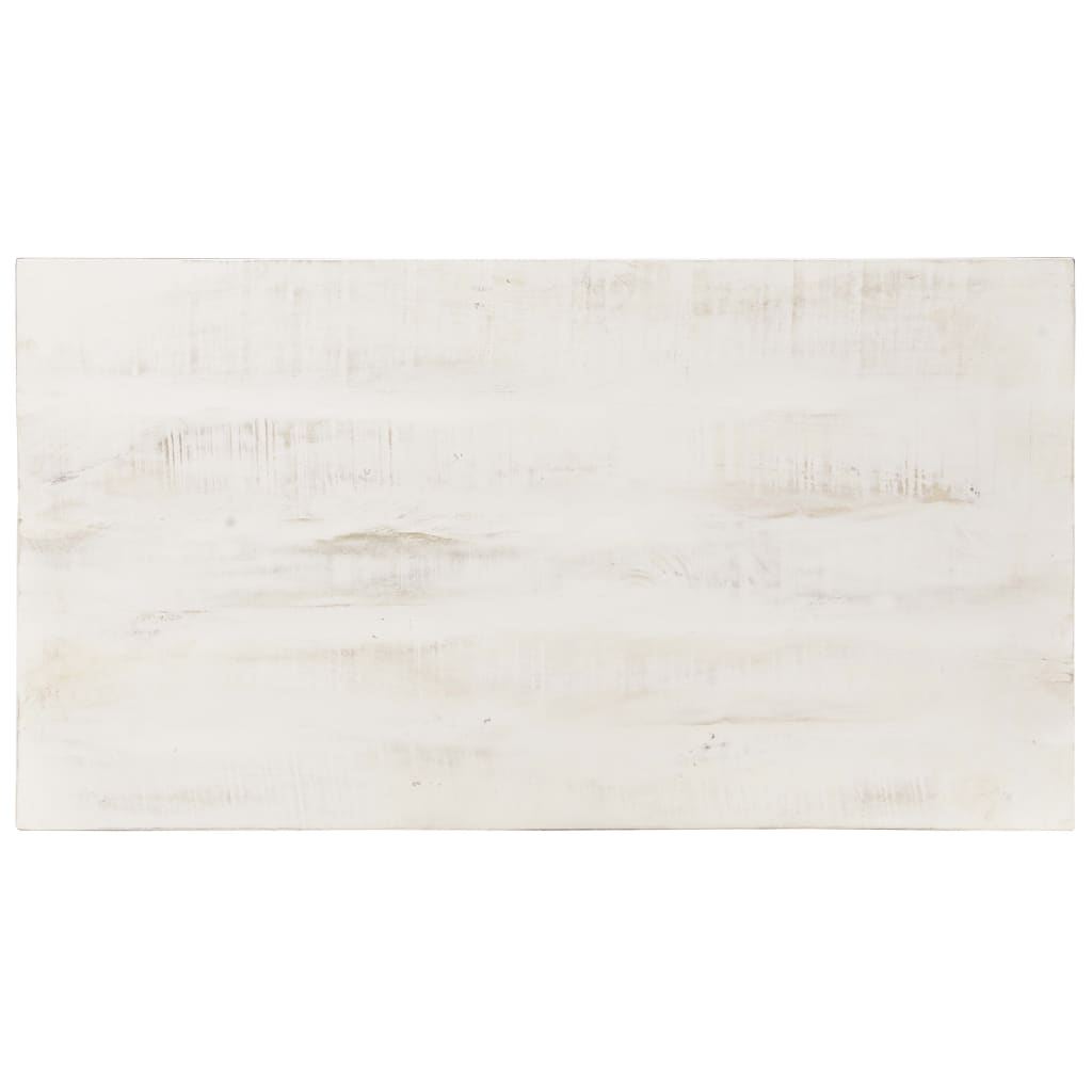 Table basse Blanc 110x60x45 cm Bois de manguier massif Tables basses vidaXL   