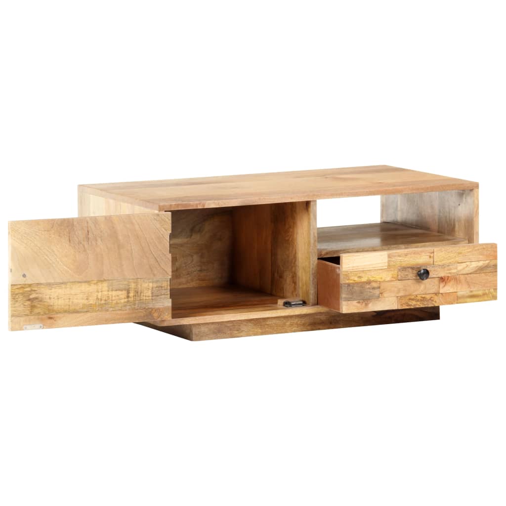Table basse 90x50x35 cm Bois solide de manguier Tables basses vidaXL   