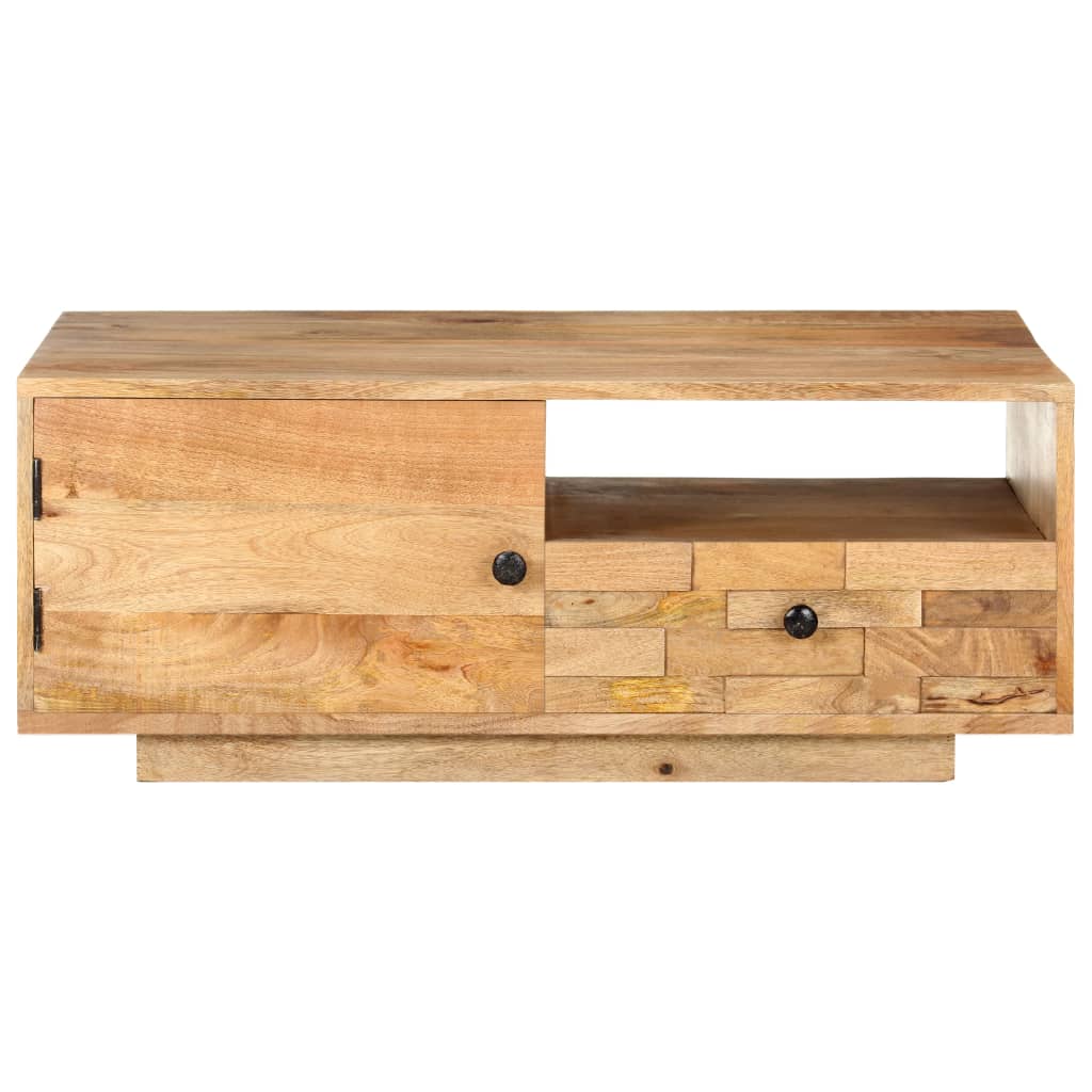 Table basse 90x50x35 cm Bois solide de manguier Tables basses vidaXL   