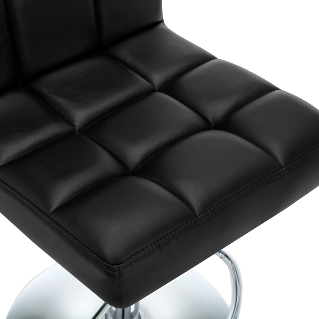 Tabourets de bar lot de 2 noir similicuir Tabourets de bar vidaXL   
