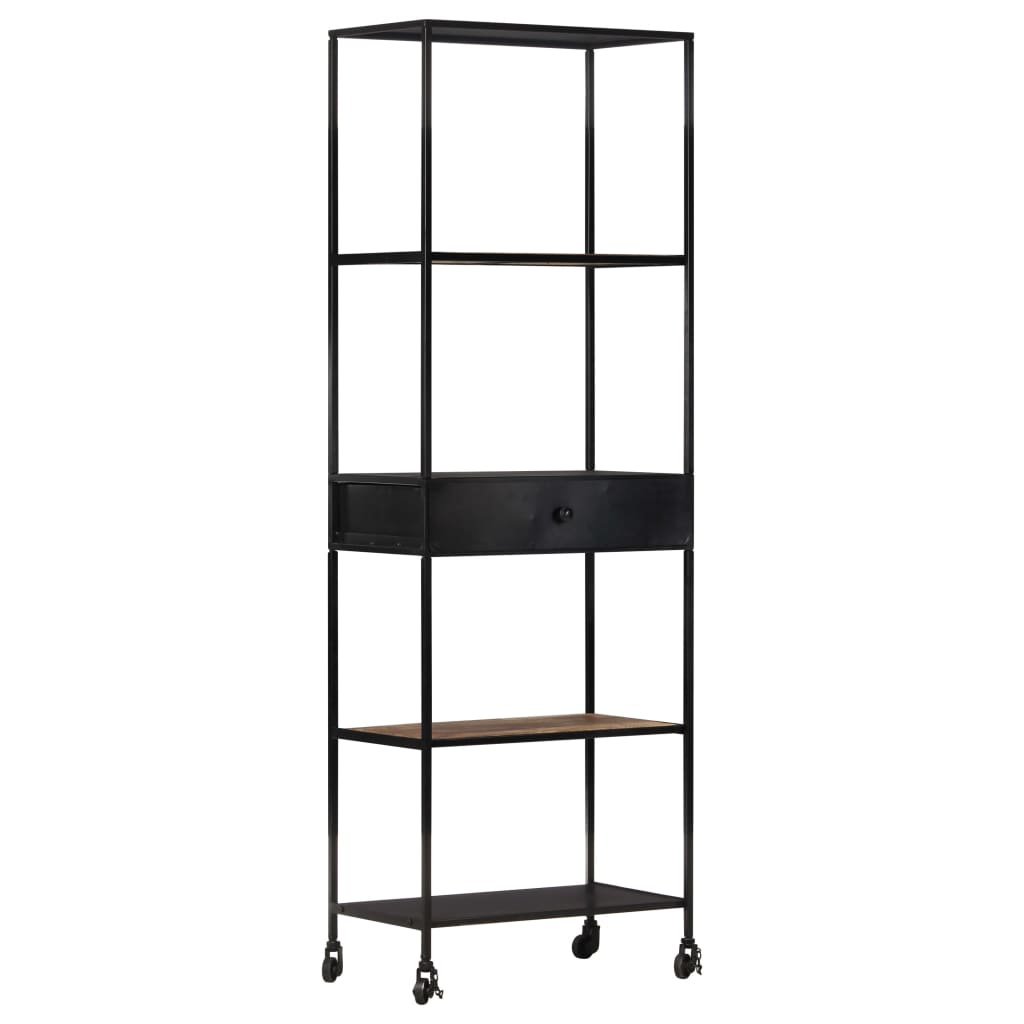 Bibliothèque 60x35x180 cm Bois de manguier brut et fer Bibliothèques vidaXL   