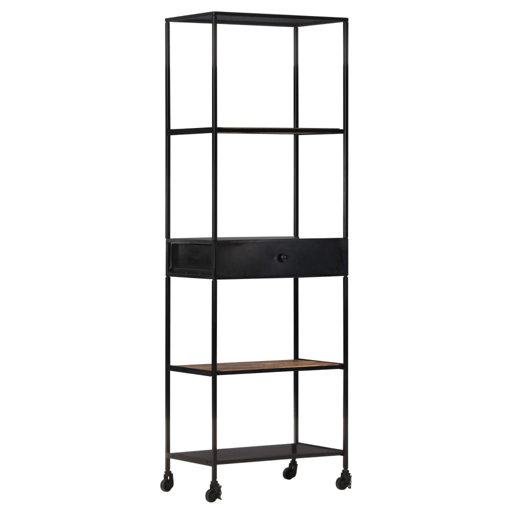 Bibliothèque 60x35x180 cm Bois de manguier brut et fer Bibliothèques vidaXL   