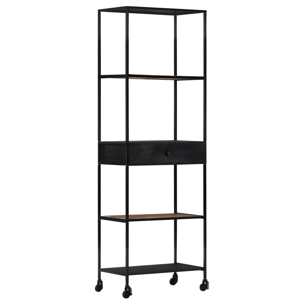 Bibliothèque 60x35x180 cm Bois de manguier brut et fer Bibliothèques vidaXL   