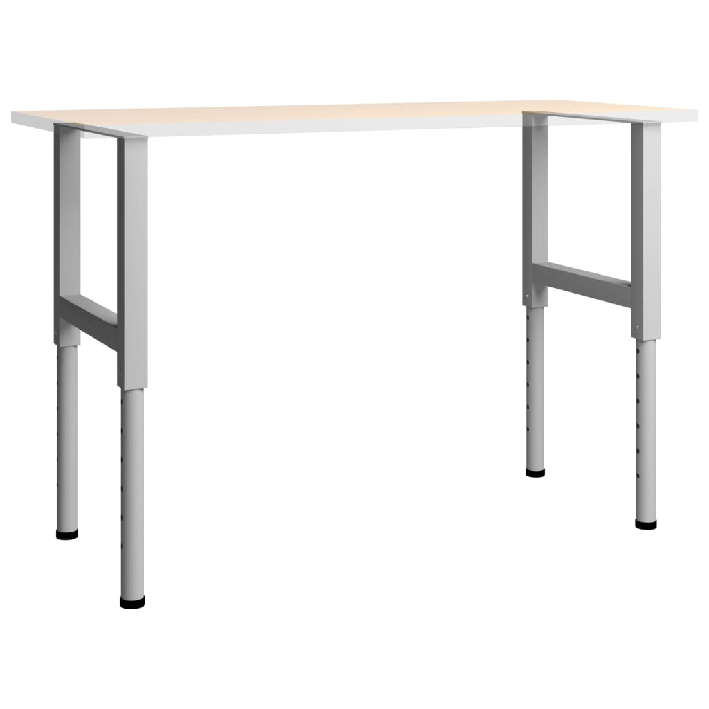Cadres d'établi réglables 2 pcs Métal 55x(69-95,5) cm Gris Pieds de table vidaXL   